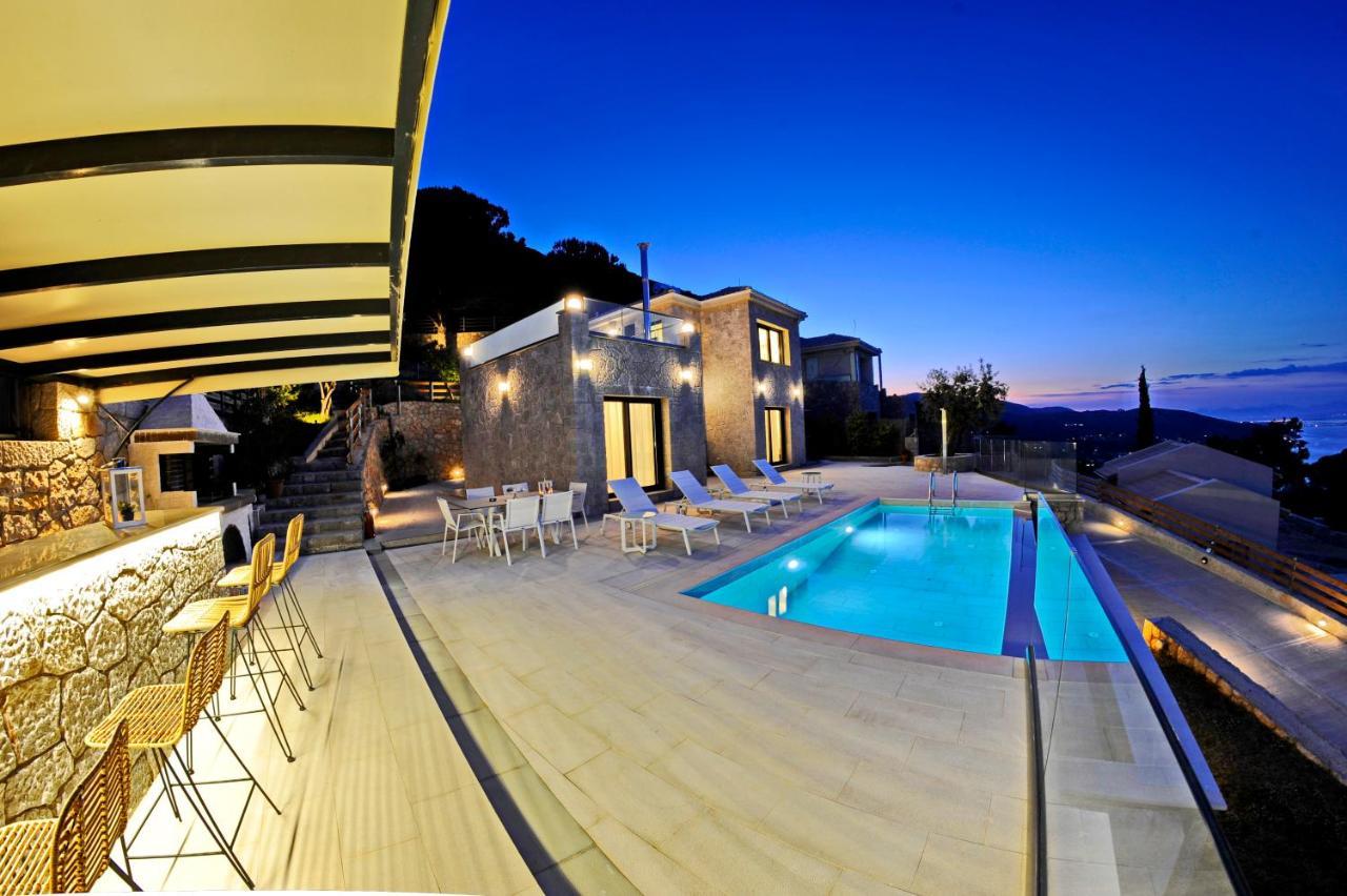 Ionian Stone Luxury Villa Никиана Экстерьер фото