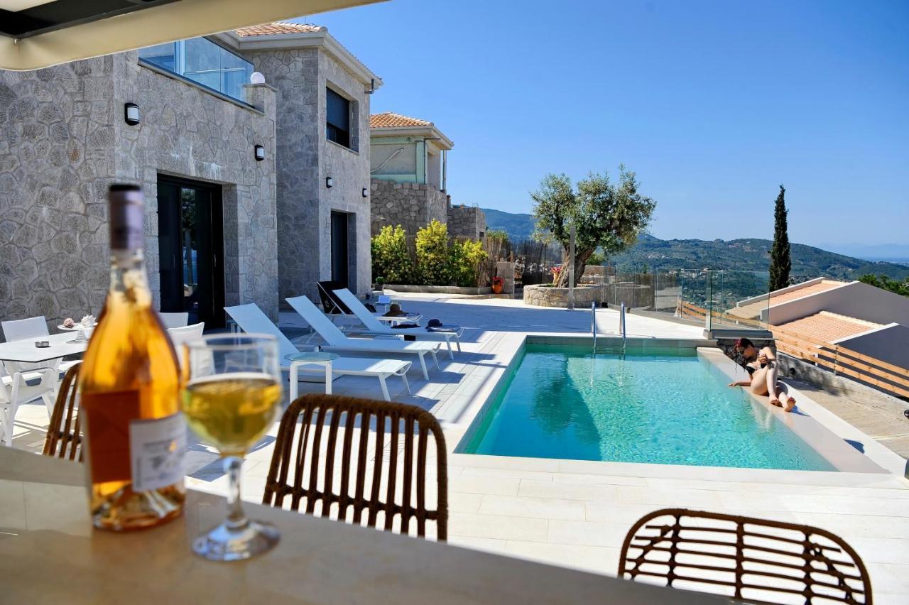 Ionian Stone Luxury Villa Никиана Экстерьер фото