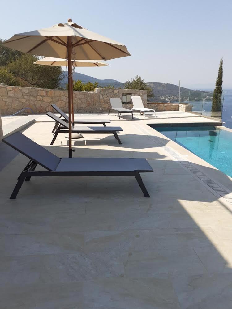 Ionian Stone Luxury Villa Никиана Экстерьер фото