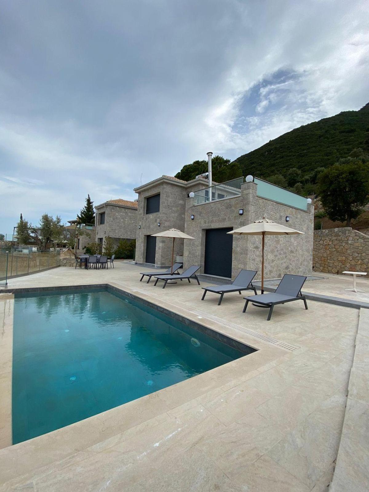 Ionian Stone Luxury Villa Никиана Экстерьер фото